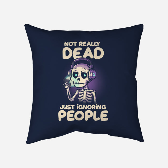 Not Really Dead-none removable cover throw pillow-koalastudio