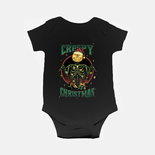 A Creepy Christmas-baby basic onesie-Studio Mootant