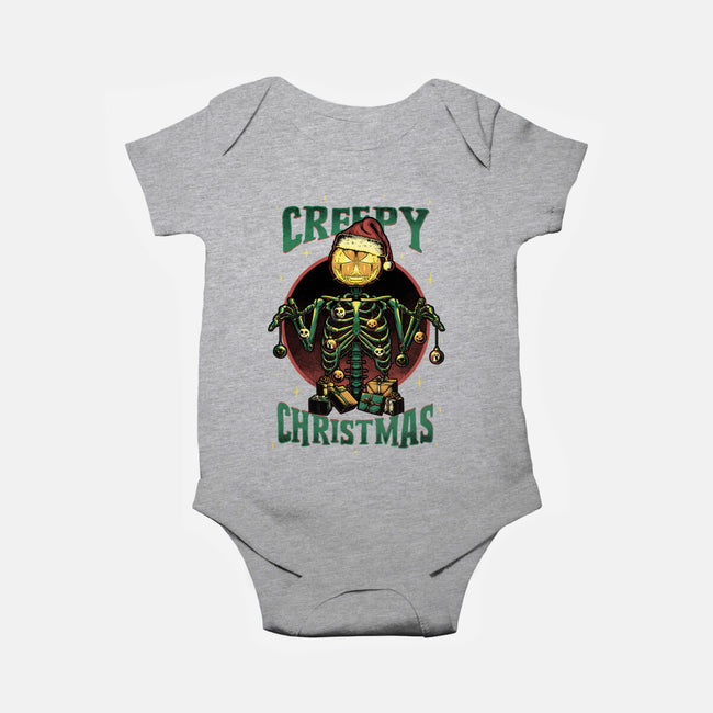A Creepy Christmas-baby basic onesie-Studio Mootant