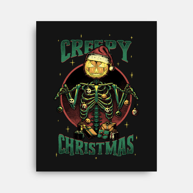 A Creepy Christmas-none stretched canvas-Studio Mootant