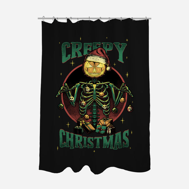 A Creepy Christmas-none polyester shower curtain-Studio Mootant
