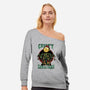 A Creepy Christmas-womens off shoulder sweatshirt-Studio Mootant