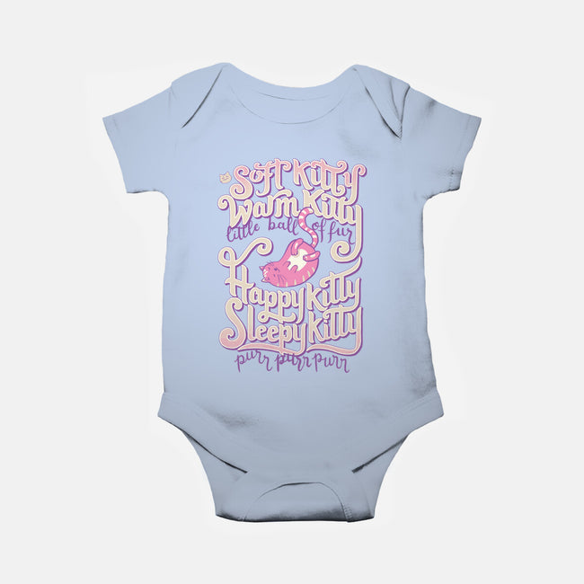 Soft Kitty Warm Kitty-baby basic onesie-Studio Mootant