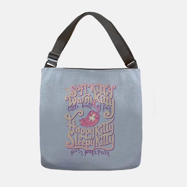 Soft Kitty Warm Kitty-none adjustable tote bag-Studio Mootant