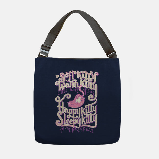 Soft Kitty Warm Kitty-none adjustable tote bag-Studio Mootant