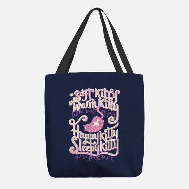 Soft Kitty Warm Kitty-none basic tote bag-Studio Mootant