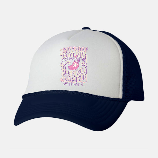 Soft Kitty Warm Kitty-unisex trucker hat-Studio Mootant
