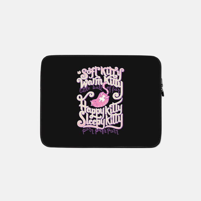 Soft Kitty Warm Kitty-none zippered laptop sleeve-Studio Mootant