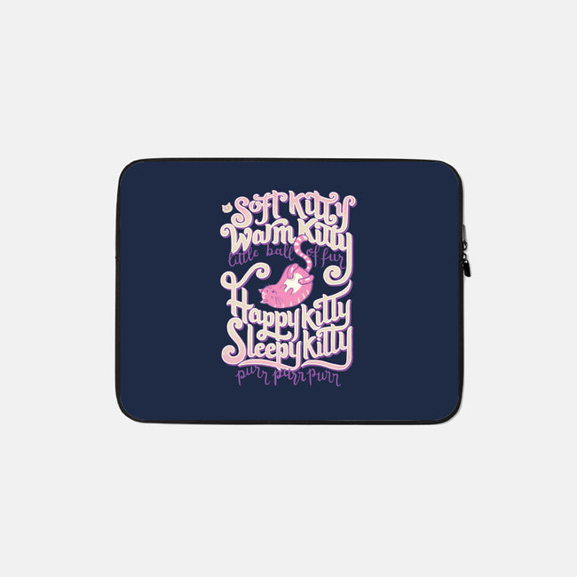 Soft Kitty Warm Kitty-none zippered laptop sleeve-Studio Mootant