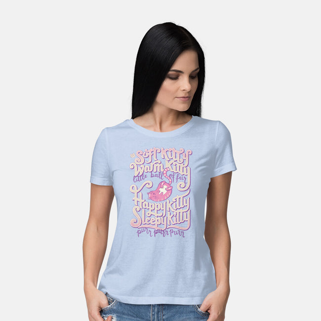 Soft Kitty Warm Kitty-womens basic tee-Studio Mootant