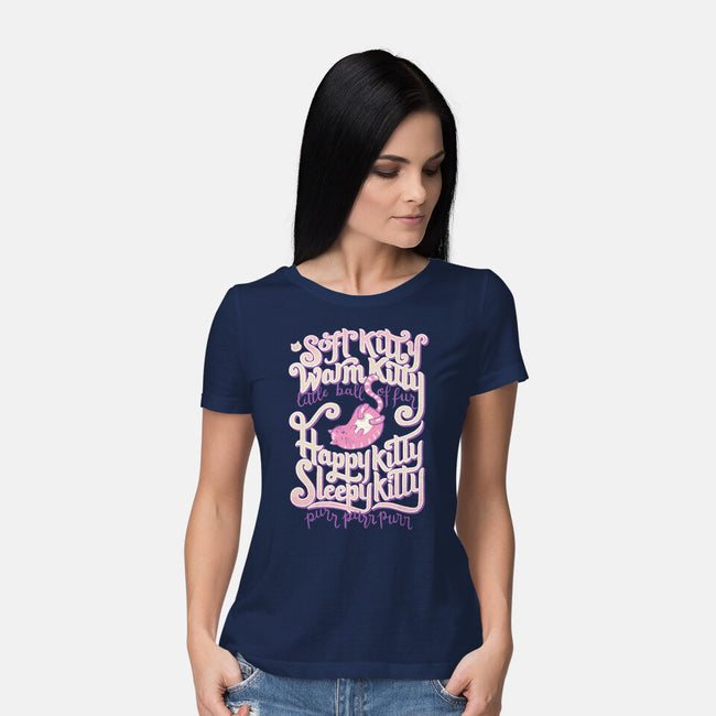 Soft Kitty Warm Kitty-womens basic tee-Studio Mootant