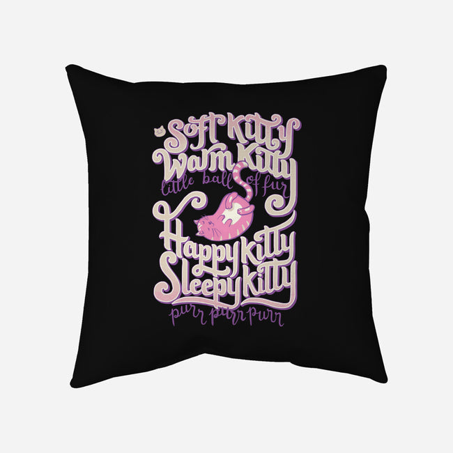Soft Kitty Warm Kitty-none removable cover w insert throw pillow-Studio Mootant