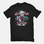 Creepy Christmas-womens fitted tee-momma_gorilla