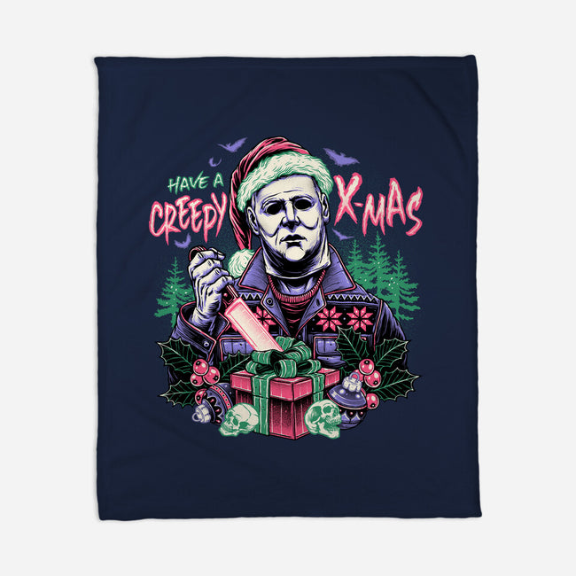 Creepy Christmas-none fleece blanket-momma_gorilla