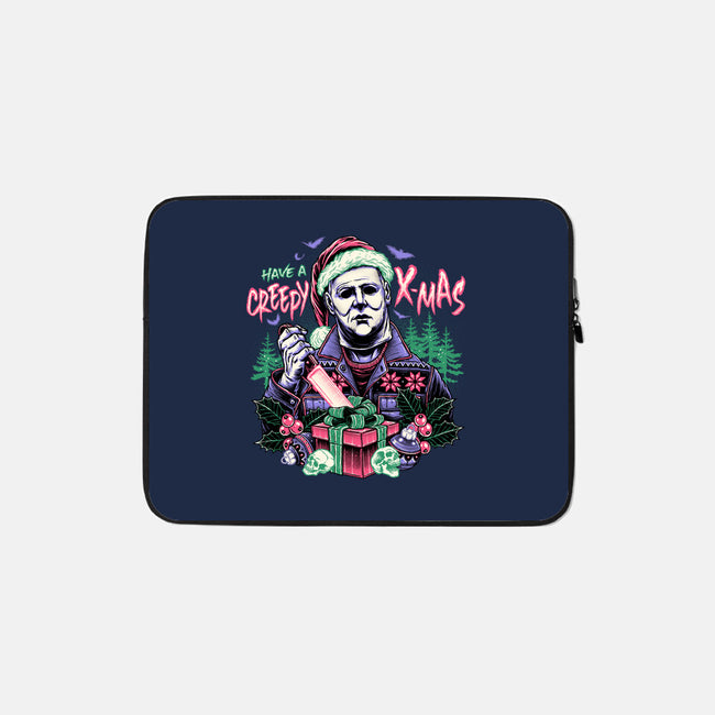 Creepy Christmas-none zippered laptop sleeve-momma_gorilla