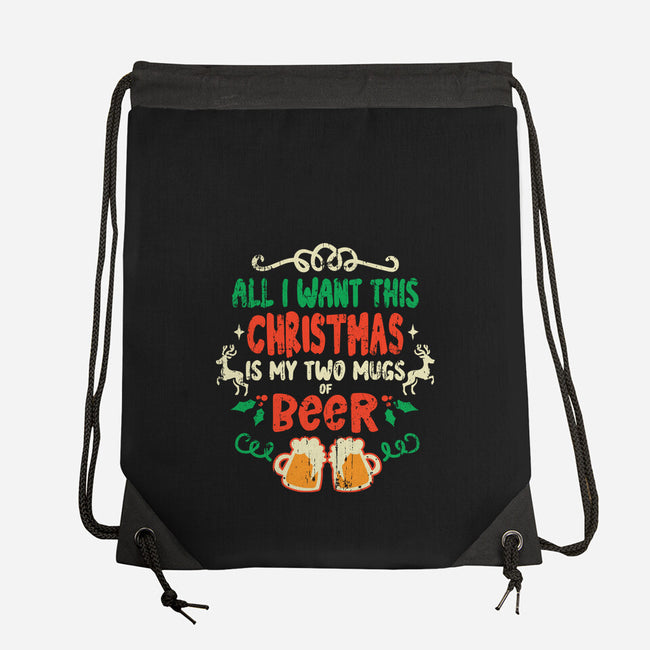 Two Mugs Of Beer-none drawstring bag-turborat14