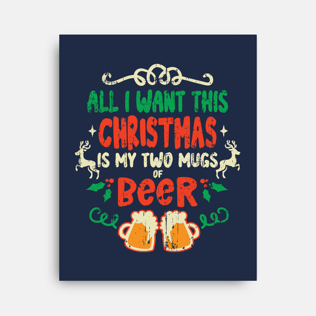 Two Mugs Of Beer-none stretched canvas-turborat14