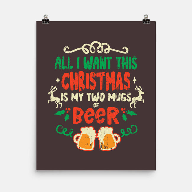 Two Mugs Of Beer-none matte poster-turborat14