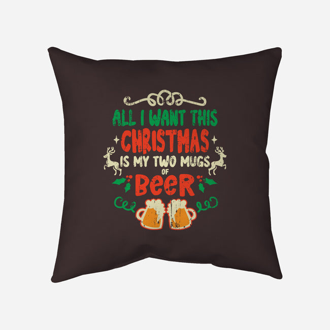 Two Mugs Of Beer-none removable cover w insert throw pillow-turborat14