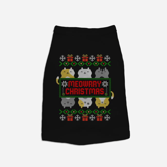 A Meowrry Christmas-cat basic pet tank-NMdesign