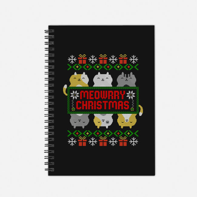 A Meowrry Christmas-none dot grid notebook-NMdesign
