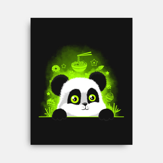 Inside A Panda Mind-none stretched canvas-erion_designs