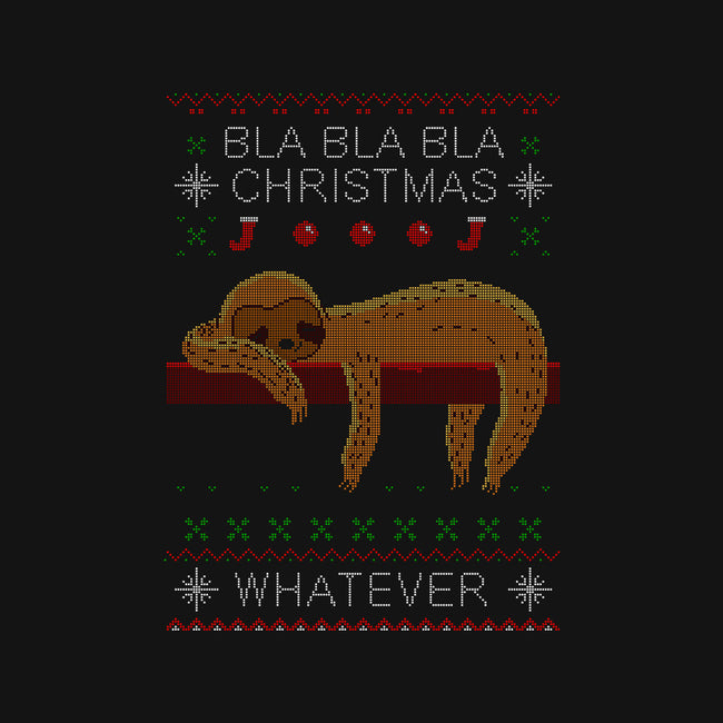 Bla Bla Bla Christmas-none indoor rug-erion_designs