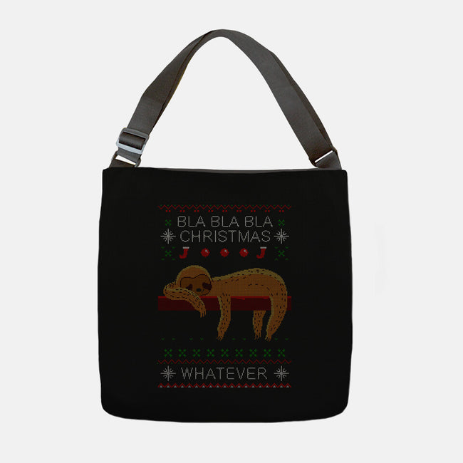 Bla Bla Bla Christmas-none adjustable tote bag-erion_designs