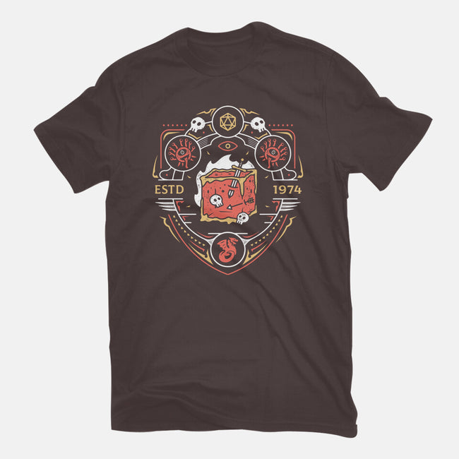 Dungeon Top Enemies Emblem-womens basic tee-Logozaste