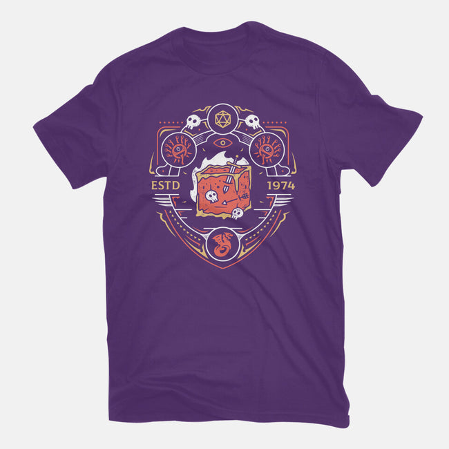 Dungeon Top Enemies Emblem-womens basic tee-Logozaste