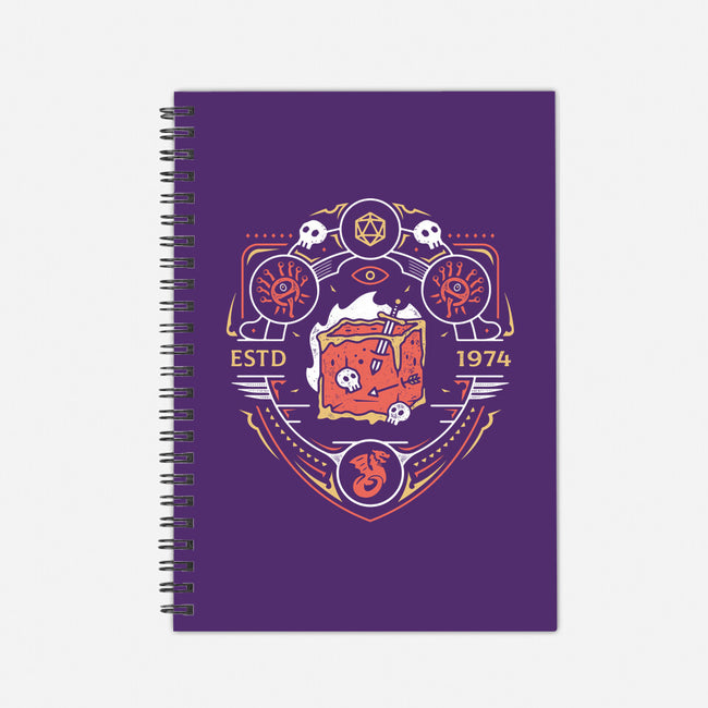 Dungeon Top Enemies Emblem-none dot grid notebook-Logozaste