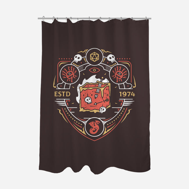 Dungeon Top Enemies Emblem-none polyester shower curtain-Logozaste