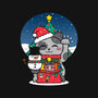 Lucky Christmas Cat-womens off shoulder sweatshirt-krisren28