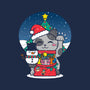 Lucky Christmas Cat-none fleece blanket-krisren28
