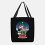 Lucky Christmas Cat-none basic tote bag-krisren28