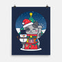 Lucky Christmas Cat-none matte poster-krisren28