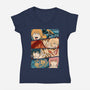 Hunters-womens v-neck tee-Andriu