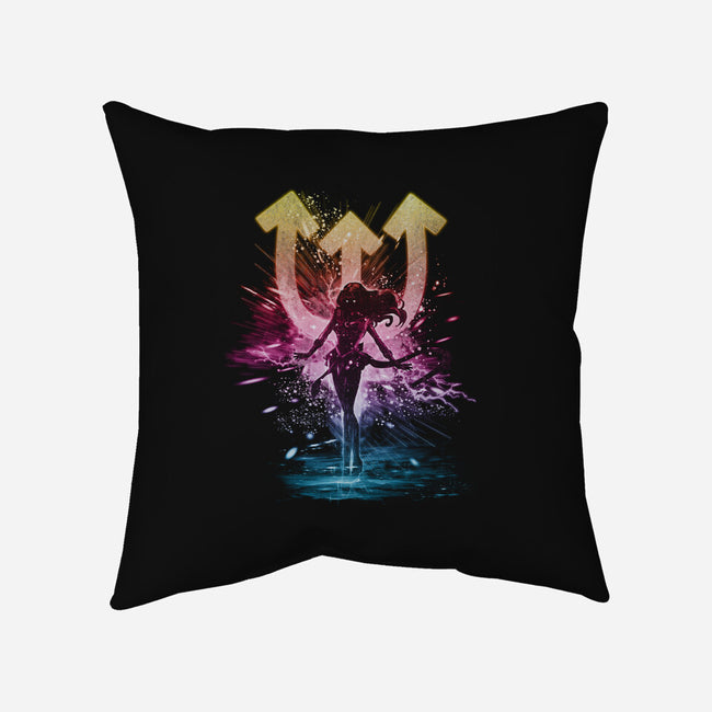 Neptune Storm-none removable cover throw pillow-kharmazero