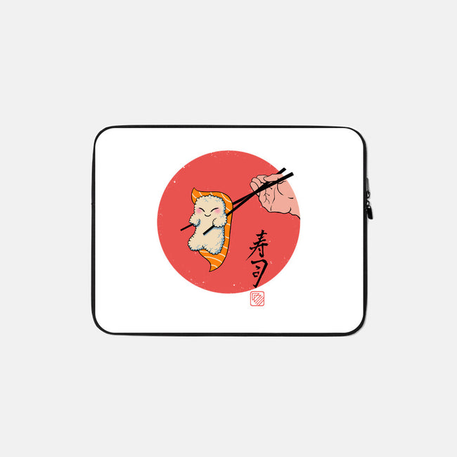 Happy Sushi-none zippered laptop sleeve-vp021