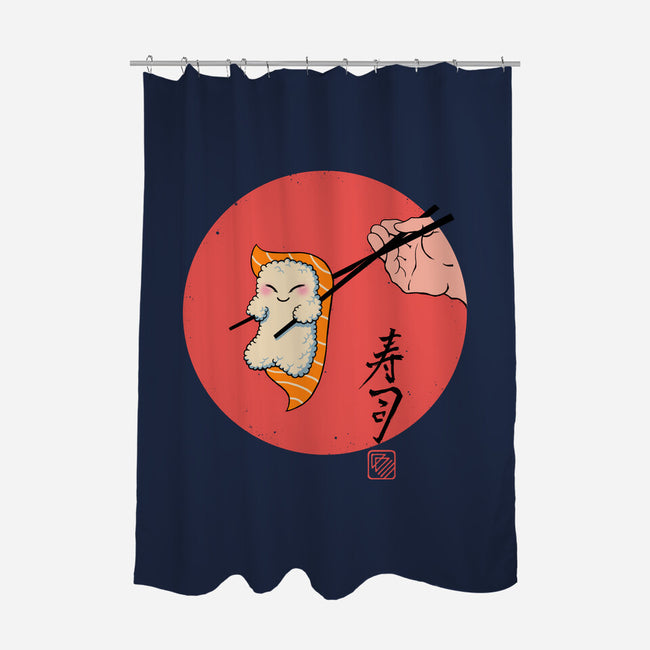 Happy Sushi-none polyester shower curtain-vp021