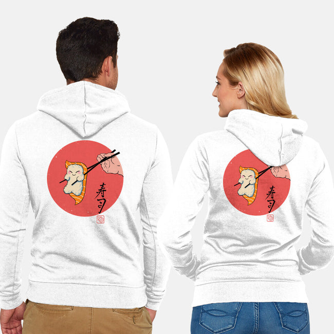 Happy Sushi-unisex zip-up sweatshirt-vp021