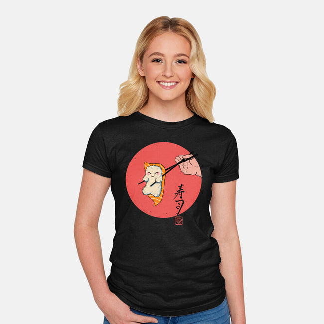 Happy Sushi-womens fitted tee-vp021