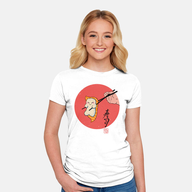 Happy Sushi-womens fitted tee-vp021