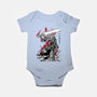 Lone Swordsman Sumi-e-baby basic onesie-DrMonekers