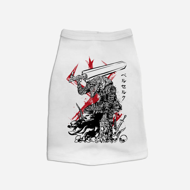 Lone Swordsman Sumi-e-dog basic pet tank-DrMonekers