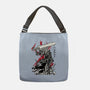 Lone Swordsman Sumi-e-none adjustable tote bag-DrMonekers