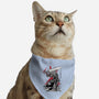 Lone Swordsman Sumi-e-cat adjustable pet collar-DrMonekers