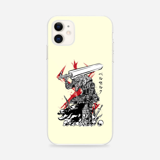 Lone Swordsman Sumi-e-iphone snap phone case-DrMonekers