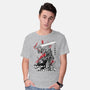 Lone Swordsman Sumi-e-mens basic tee-DrMonekers