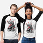 Lone Swordsman Sumi-e-unisex baseball tee-DrMonekers